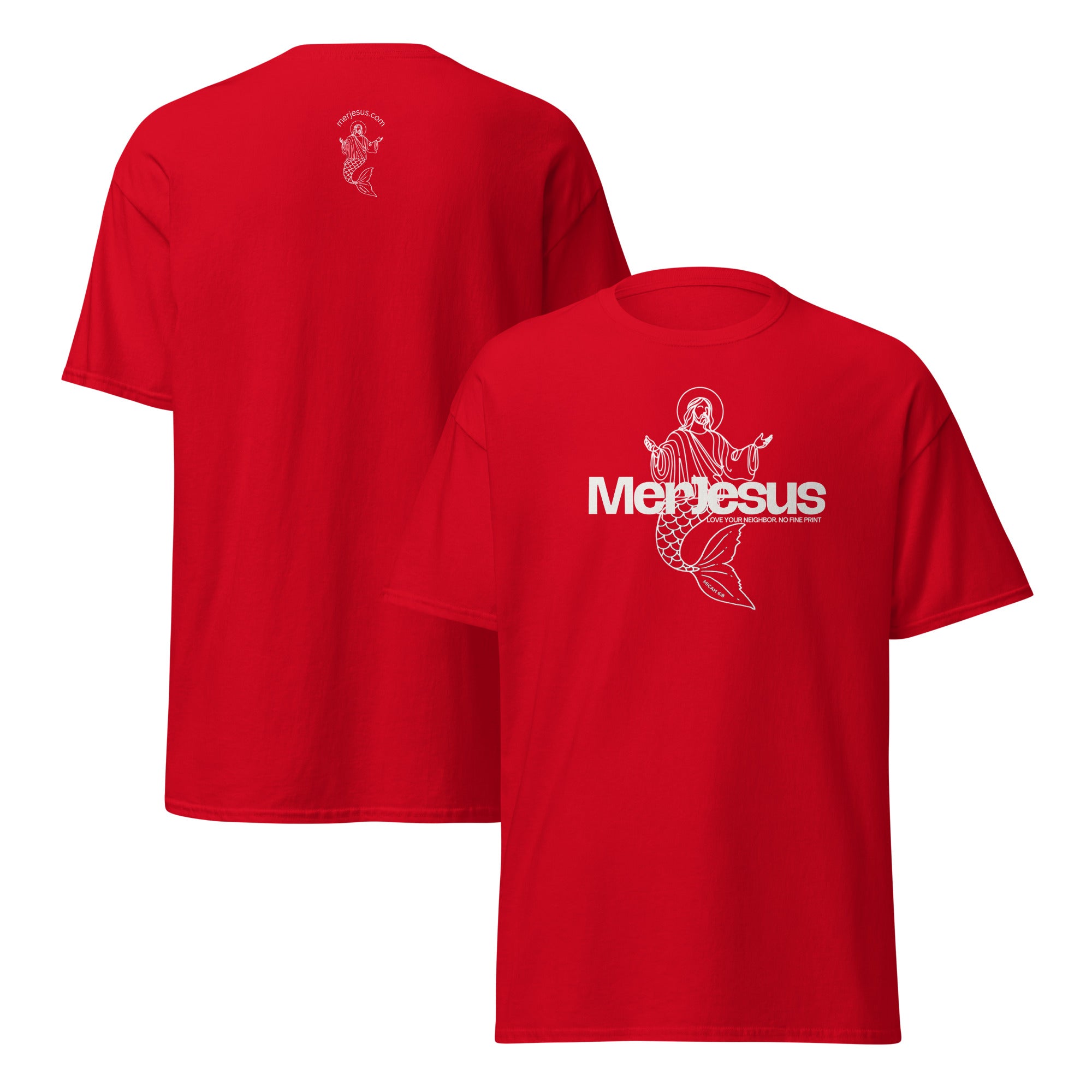 MerJesus Block Graphic Tee